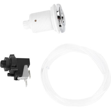 DEESSE SHOP-Ensemble de Commutateur de Bouton d'air Commutateur Pneumatique Commutateur d'air Kit de Tuyau Kit de Tuyauterie Bouton de Commutation activé par L'air pour Piscine Spa (1/5)