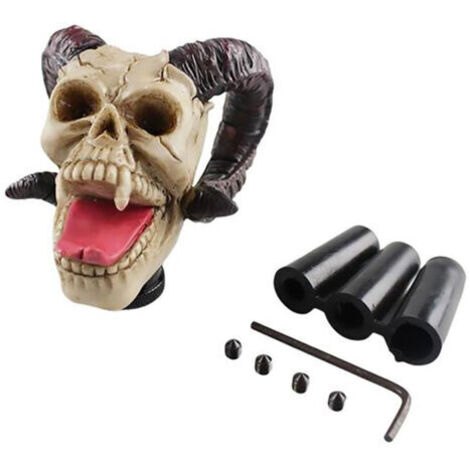 DEESSE SHOP-Yctze Manuelle Voiture modifié Bouton Joystick Levier de Vitesses avec Conception de Crâne de Cor - d'Halloween.