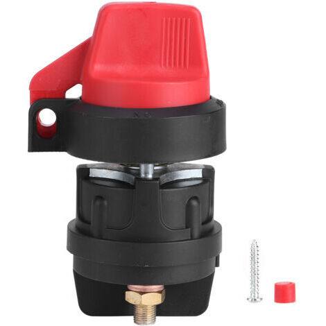 Coupe-batterie, interrupteur de batterie 12V 300A, coupe-circuit d'isolateur à courant élevé pour RV ATV. (1/5)