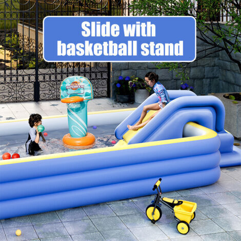Toboggan Aquatique Gonflable Kangmeile – Marches Larges – Accessoire Piscine – Enfants – Intérieur/Extérieur