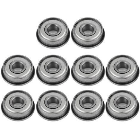 10 Pièces F608Z Roulements à Bride en Acier Blindés-faible Bruit, Longue Durée de Vie-pour équipements Mécaniques, Instruments électriques, Jouets, Portes et Fenêtres (1/5)