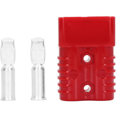 Connecteur Rapide de Batterie, Prise de Déconnexion Rapide de Batterie Facile à Assembler 175 A 600 V pour Réfrigérateurs pour 4 Roues Motrices pour Panneaux Solaires (Rouge)
