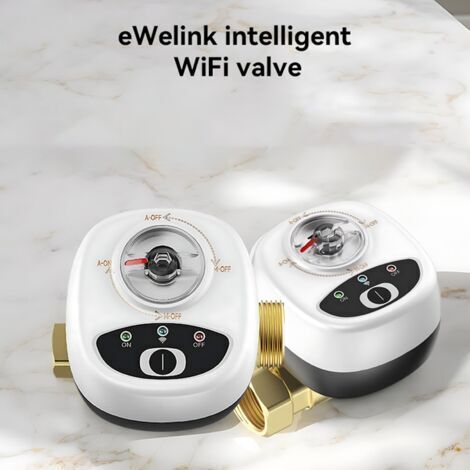 Saluaqui Vanne d'eau WiFi Avancée avec Résistance à l'eau IP65 et Automatisation Chronométrée - Application Intelligente et Vanne à Billes de Contrôle Vocal pour l'utilisation de la Maison et du (1/5)