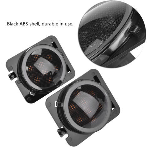 Paire de feux de position latéraux clignotants pour garde-boue LED pour Jeep Wrangler JK 2007-2015 (1/5)
