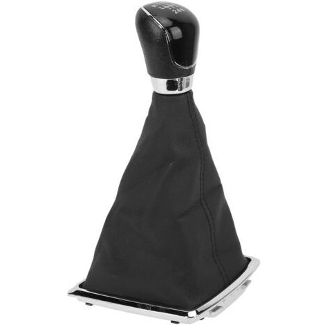 Pommeau de Levier de Vitesse Manuel de Voiture, Couvercle Anti-poussière, PROTECTION de Levier de Vitesse de Luxe en Cuir PU de Remplacement pour MK2 2005 2011 (6ème vitesse). (1/5)