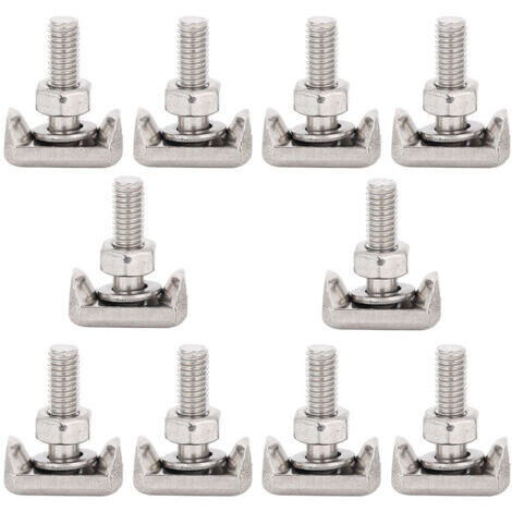 10 pièces borne de batterie boulon en acier inoxydable boulon en t connecteur de borne de câble de batterie vis de boulon de tendeur 19116852 convient pour Saturn.