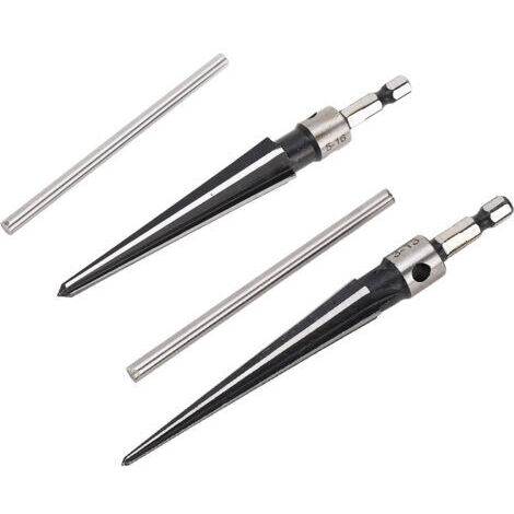 Alésoir Conique à 6 Cannelures, 6 Cannelures, Poignée en T, Portable, Acier 45 pour Instruments de Musique, Travail du Bois