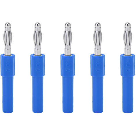 Xiuganpo Adaptateur de Fiche Banane 4mm, Forte connectivité, Bonne conductivité, Prise de Conversion pour Instruments Industriels (BLUE) (1/5)