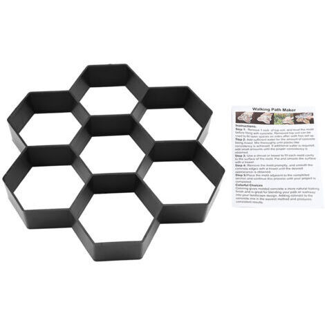 Rosvola 1Pc BRICOLAGE Jardin Chemin Maker Moule Béton Tremplin Ciment Pavage Moule Brique