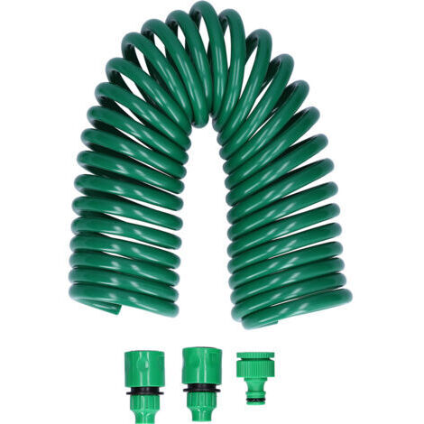 Rosvola Connecteur de pulvérisateur rétractable pour tuyau d'eau enroulé de 7.5M, raccords d'irrigation de jardin. (1/5)