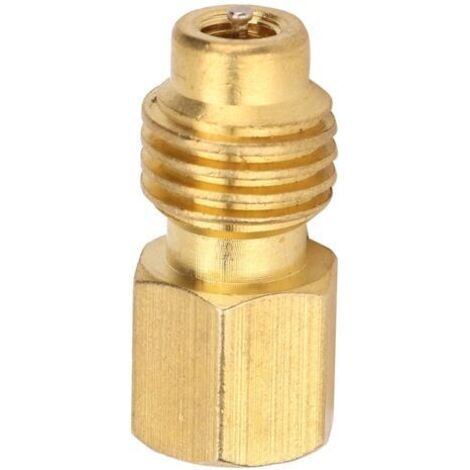 Adaptateur 1 / 4SAE Femelle Au Connecteur Adaptateur MâLe 1 / 2ACME pour Climatiseur De Voiture R134A (1/5)
