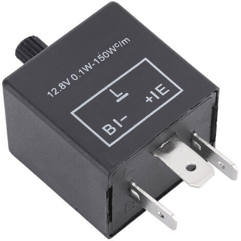 Aramox Relais de Clignotant LED Universel 12.8V 3 Broches LED réglable Relais de Clignotant de Voiture. (1/5)