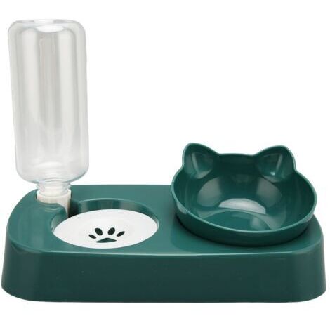 Fontaine d'eau Automatique et Bol de Nourriture pour Chats et Chiens – Gamelle pour Chat, Gamelle pour Chien, Mangeoire pour Animaux de Compagnie, Distributeur d'eau pour (1/5)