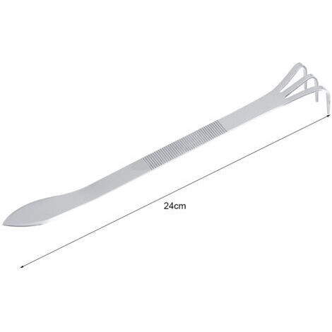 24CM Stainless Steel 3 Tines Plants Pot Rake Gardening Cultivator Soil Farming Tools (1/5)
