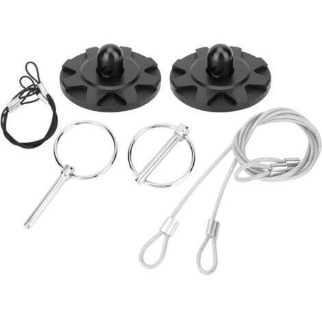 Capot Pin Lock, 6cm/2.4in Universal CNC Billet Aluminium Car Racing Sport Bonnet Hood Pin Lock Latch Accessory Kit Auto Accessoires (1/5)