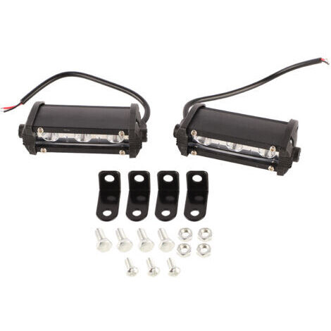 Feux de Travail de Voiture à LED 9W, Moto en Alliage en Alliage en Aluminium à Une Ligne à Projecteur Auxiliaire, avec Une Lumière Concentrée Plus Forte pour Une visibilité. (1/5)