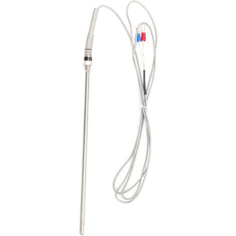 5x200mm K-Type Thermocouple Capteur de Température Sonde en Acier Inoxydable M8 Filetage