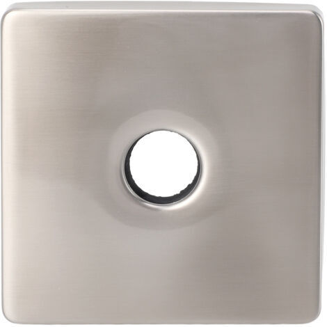 Extra Grosse Bouche de Douche Plaque de Couverture Décorative 304 Construction en Acier Inoxydable Décor de Salle de Bain (Électropulaire) (BLACK) (Brossé)