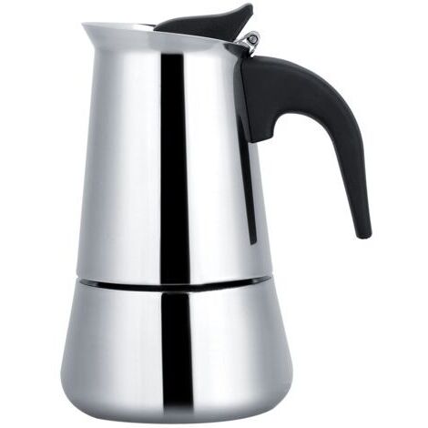 Ausla Cafetière de Cuisinière, Percolateur à Expresso en Acier Inoxydable Portable, Ustensile de Cuisson Polyvalent avec Poignée Ergonomique Isolée à la Chaleur, Induction Compatible, Idéal pour les (1/5)