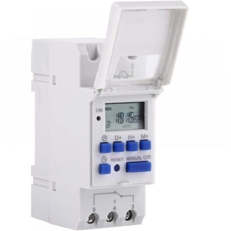LCD Minuterie Programmateur horaire électrique hebdomadaire Numérique Timer Interrupteur 15A(220V) (1/5)