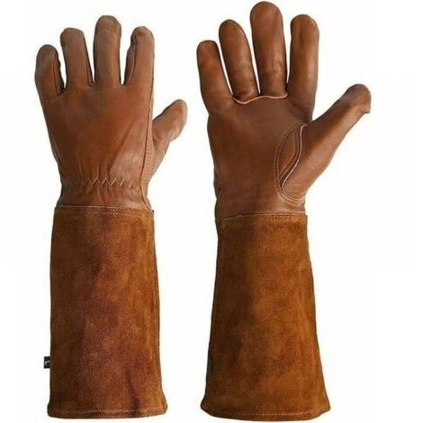 Gants de levage en cuir pour le jardinage et le soudage, offrant une protection contre les épines et la chaleur, vendus par paire(L). (1/5)
