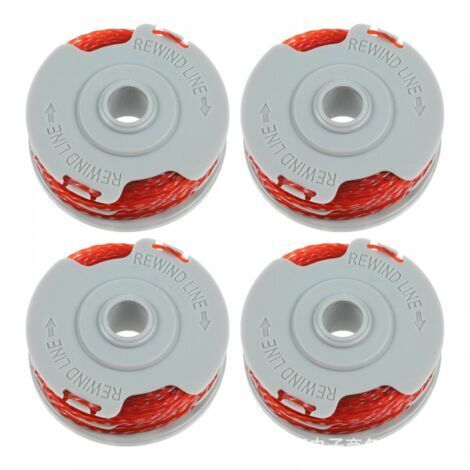 Lot de 4 bobines de fil de coupe de 10 m, bobines de rechange pour coupe-bordure, fil en nylon, compatibles avec toutes les débroussailleuses, fil de coupe longue durée (1/5)