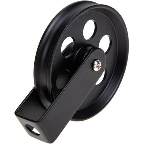 Roue de Poulie DIY Pendentif Lampe Noir Roue Roue Industrielle Montage Murale Décorative Poulie de Poulie pour des Luminaires Personnalisés Faire 70 Mm (1/5)