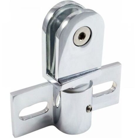 1pc Charnière pivotante pour porte de douche en verre, acier inoxydable, accessoires de salle de douche (1/4)