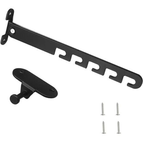 Bloque-fenêtre à battant, crochets pour enfants, verrou de fenêtre, adapté au réglage de l'angle des fenêtres (noir) (1/5)
