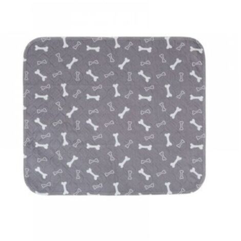 Lot de 1 tapis de dressage pour chien, lavables, réutilisables, super absorbants, anti-fuites, antidérapants, pour chats et chiens - S 60 x 40 cm - Gris (1/5)