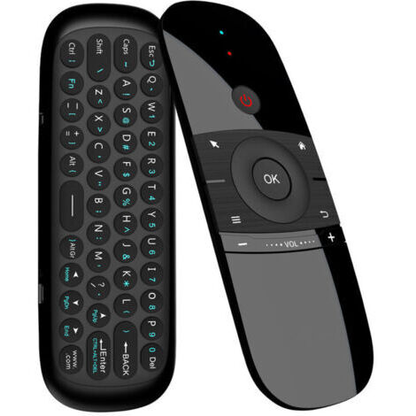 Cyslmuk – Télécommande Air Mouse sans fil 2,4 GHz – Clavier intégré 45 touches – Capteur gyroscopique 6 axes – Compatible Android TV et PC (1/4)