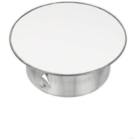 Couvercle de cheminée, étanchéité réglable, couvercle de trou rond, adapté aux tuyaux de diamètre 90 mm, argent - 1 pièces (1/5)