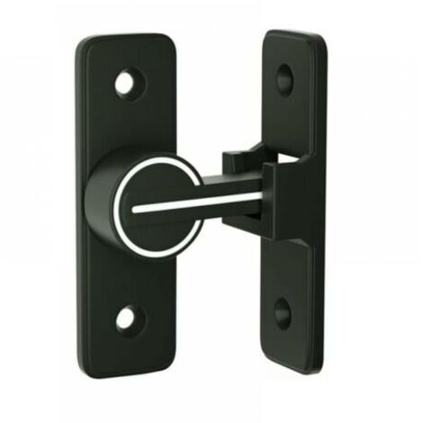 Verrou Serrure de Fermeture Porte Interieure Coulissante de Lumineux, 90° Loquet de Crochet a Porte Bascule, Boulon de Verrouillage de Boucle Moraillon Antivol, pour Porte, Fenêtre (90 Degrés) (1/5)