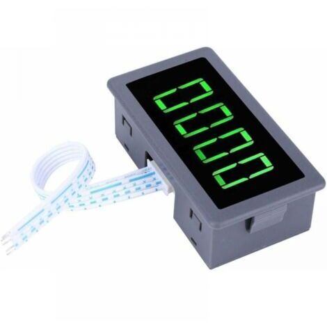 DC 8-24V 40mA 0-9999RPM 4 Digital LED Tachymètre Tachymètre Compteur de vitesse + Capteur de proximité à détecteur de capteur NPN Vert pour la mesure de la vitesse de rotation(Vert) (1/5)