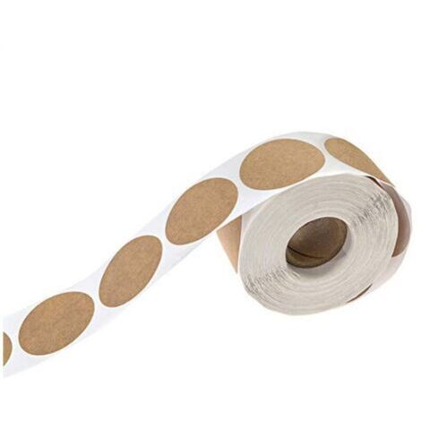 Étiquettes de mise en conserve solubles pour bocaux – 500 étiquettes Kraft – Étiquettes alimentaires solubles pour conteneurs autocollants