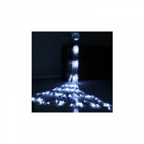 Guirlandes lumineuses Cascade LED Débit D'eau Effet De Neige Rideau Fée Suspendue Scintillant Débit D'eau Lumière pour Lampe Décor (3 × 2m,240leds,Blanc Froid)