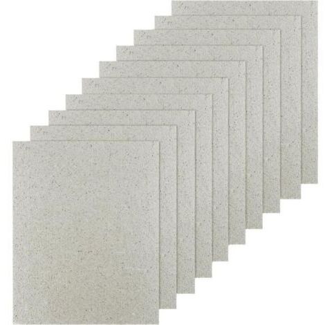 Lot de 10 feuilles Mica micro-ondes, 13 x 13 cm, couverture de guide d'onde, four à micro-ondes, plaque de Mica, micro ondes, plaques universelles, coupées sur mesure, pour sèche-cheveux, gril