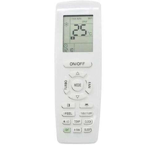 Cyslmuk – Télécommande GREE YAP1F pour climatiseur – Fonction chauffage et refroidissement – Alimentation 2 piles AA – Compatible avec GREE (1/5)