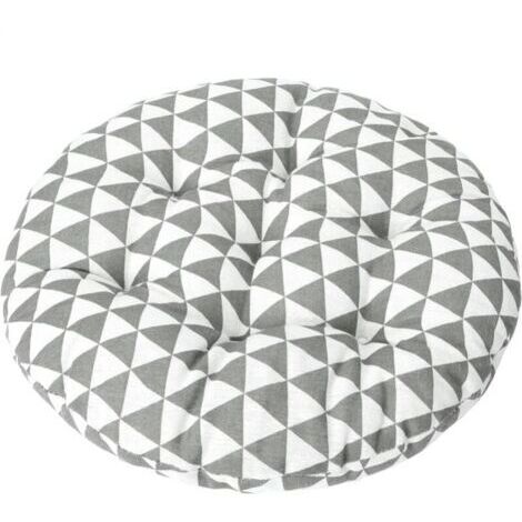 Coussin de chaise de bistrot rond de 15 pouces, coussin de siège décoratif d'intérieur et d'extérieur, coussin de chaise doux et épais pour terrasse de jardin de bureau à domicil (1/5)