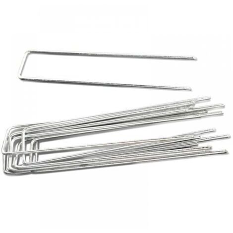 10pcs 10cm Support de paillis pour tuyau d'irrigation goutte à goutte en forme de U, en tissu résistant à l'herbe (1/4)