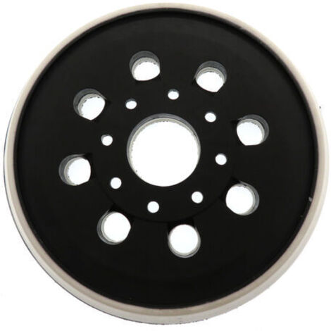 Plateau auto-adhésif pour ponceuse électrique 5 pouces 123 mm 8 trous PU Velcro pour Bosch GEX125-1A (1/5)