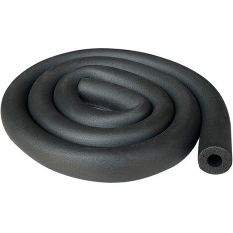 Tube isolant pour tuyau de chauffage, diamètre 25 mm, isolation de tuyau de 1,8 m pour tuyau de chauffage et de climatisation (noir, 25 mm)