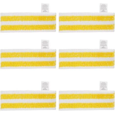 Lot de 6 Lingettes de Rechange en Microfibre Compatible avec Karcher Easyfix SC 1, SC 2, SC 3, SC 4, SC 5 Nettoyeurs Vapeur (1/5)