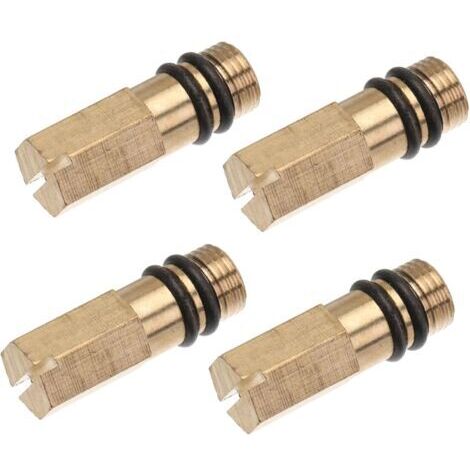 4 Pièces prise de cuivre de robinet monter inoxydable robinets bouchon remplacement d'une seule prise partie en cuivre du robinet raccord de robinet Golden (1/5)