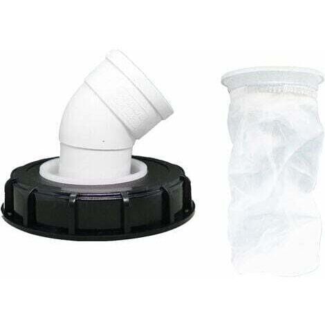 DEESSE SHOP-45° Filtre à Couvercle IBC, Filtre à Eau de Pluie en Nylon 163 mm, Lavable avec Couvercle pour réservoir d'eau de Pluie IBC DN 150 (1/5)