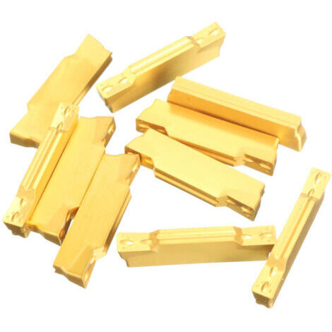 DEESSE SHOP-Plaquettes En Carbure De Tungstene, Pour Outil De Coupe De Rainurage De Tour Mgehr / Mgivr, 10Pcs (1/4)