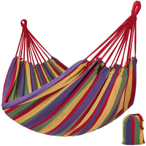 DEESSE SHOP-Hamac avec sac - hamac suspendu, hamac double, hamac de jardin (1/4)