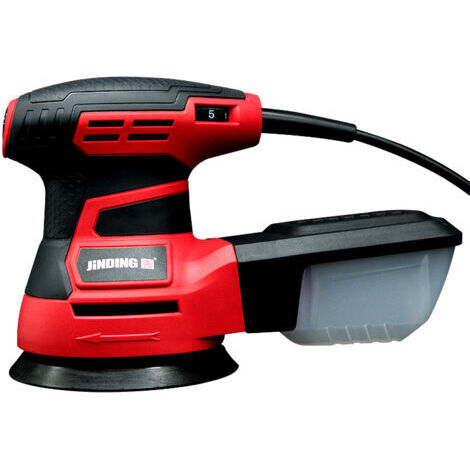 DEESSE SHOP-Ponceuse Orbitale, 350W Ponceuse Excentrique, 6 Vitesses, 13000 tr/min, Papier Abrasif 20 Pièces, Patin de Ponçage 125mm, Collecteur de Poussière, pour Surfaces en Bois et Acier (1/5)