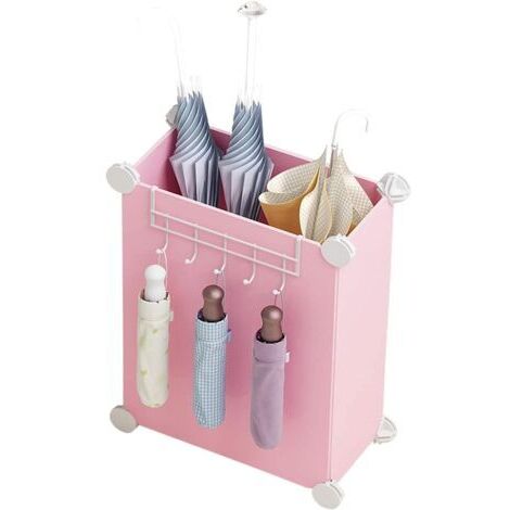 DEESSE SHOP-Porte-parapluie, gain de place, porte-parapluie, matériau PP, bonne résistance, porte-parapluie, utilisé dans les maisons, les centres commerciaux et les écoles - rose -DENUOTOP (1/4)