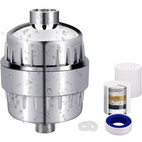 DEESSE SHOP-Filtre de Douche, Filtre à Douche Universel, Purificateur de Filtre Remplaçable en 10 Étapes Douche à Haut Rendement pour Prendre Soin de Votre Peau, de Vos Cheveux et de Votre Corps (1/5)